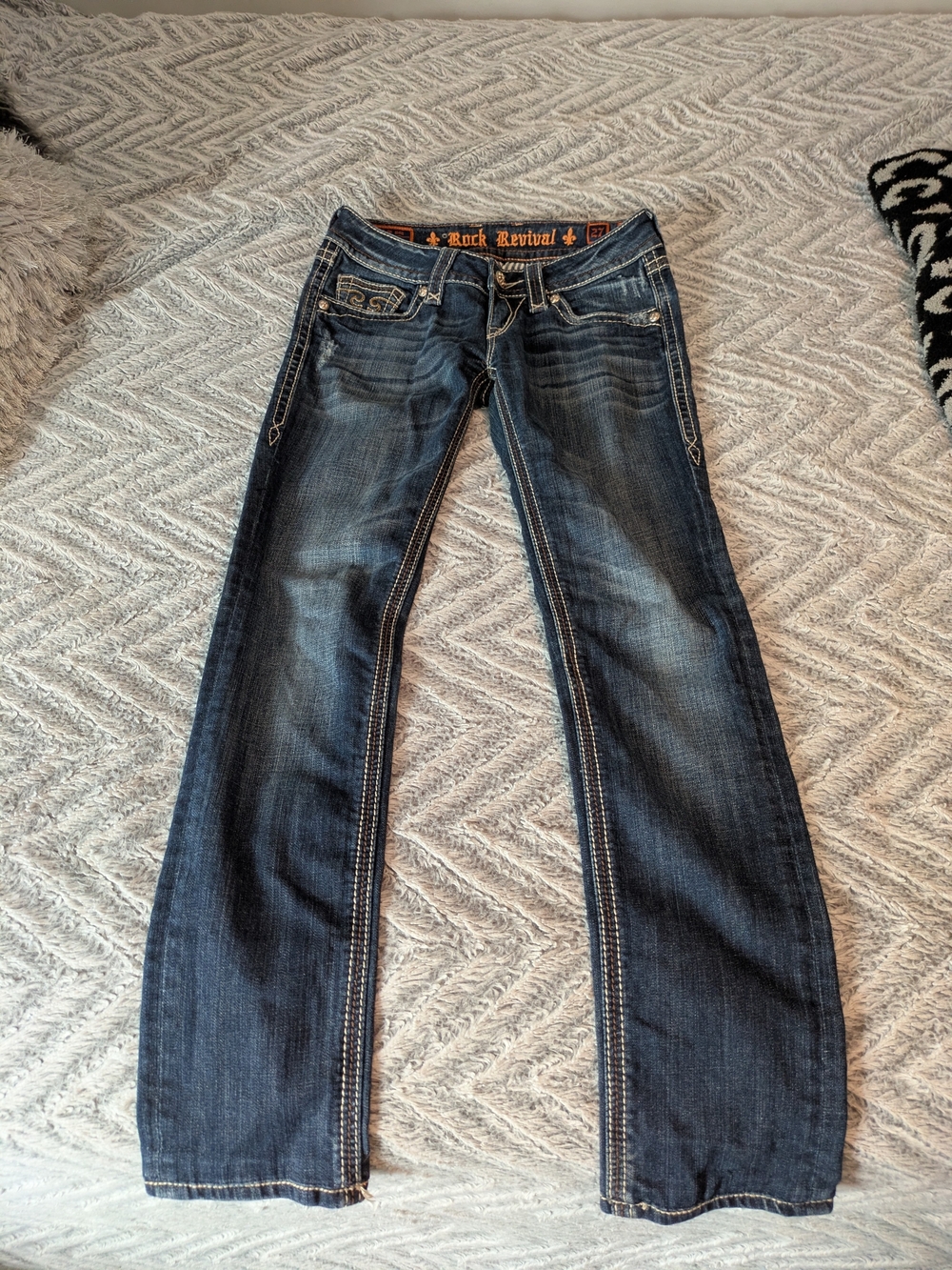 Rock Revival Women's Dark Blue Bootcut Jeans